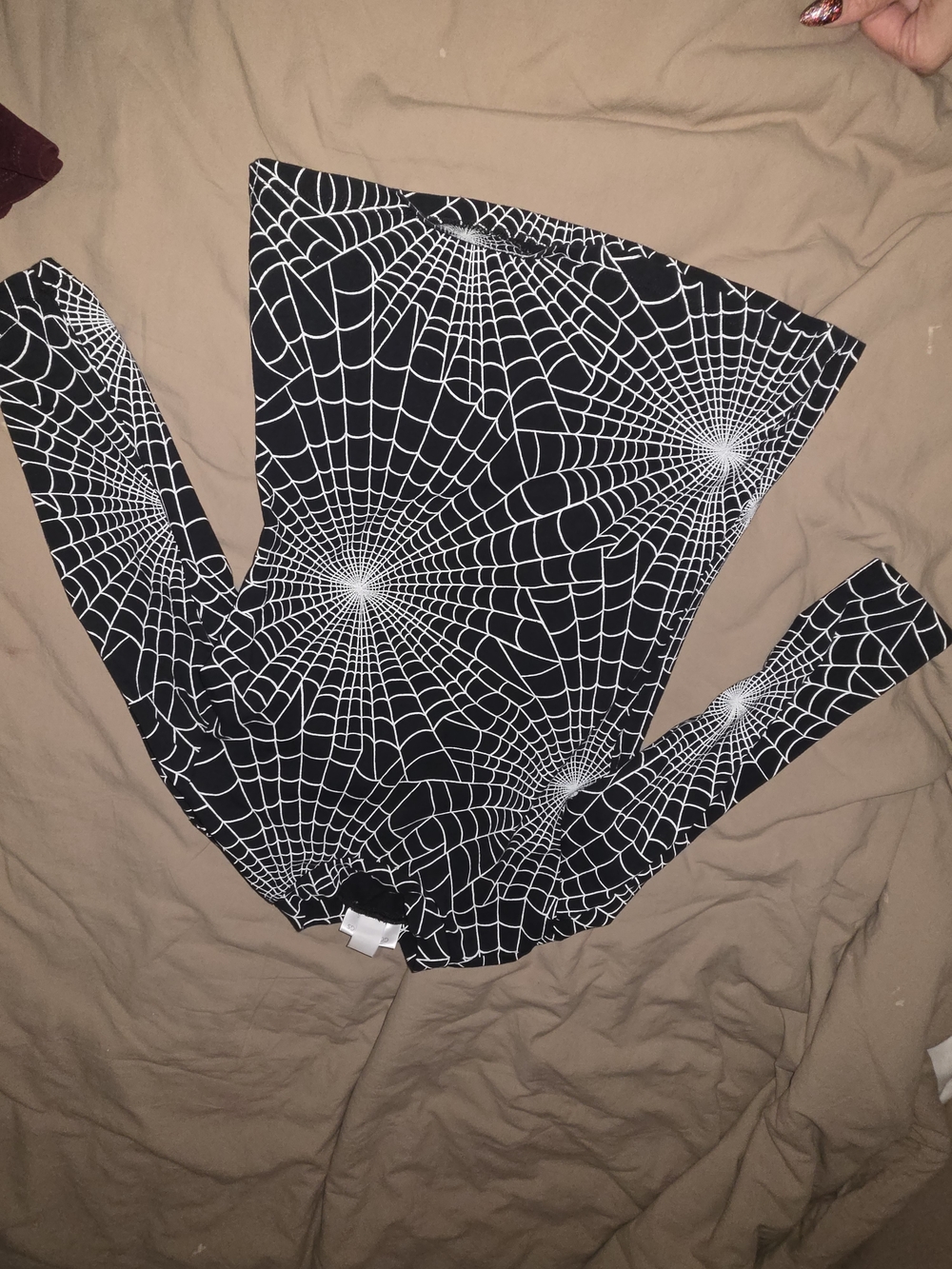 Vixen Micheline Pitt Black Spiderweb Bad Girl Top - Picture 4 of 6
